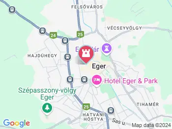 Szent Bernát-templom Eger a térképen