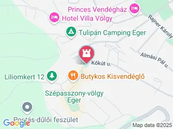 Szépasszony szobor Eger a térképen