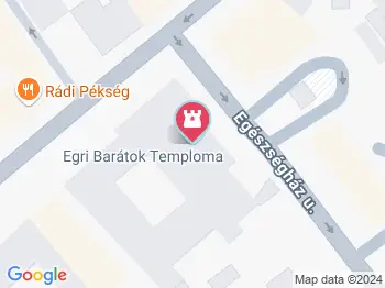 Szeplőtelen Fogantatás-templom Eger a térképen