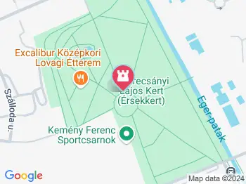 Szmrecsányi Lajos Érsekkert Eger a térképen