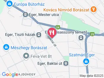 Tangó Kávézó & Étterem Eger a térképen