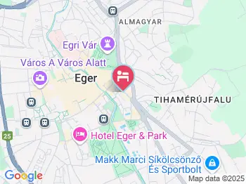 Thermal Apart Eger a térképen