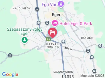 Tóbiás Vendégház Eger a térképen