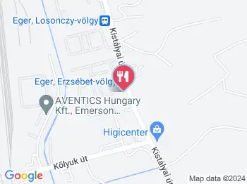 Tóth Ferenc Pincészet Eger a térképen