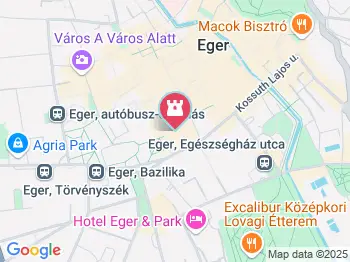 Varázstorony Eger a térképen