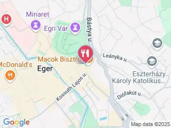 Várkert Étterem Eger a térképen