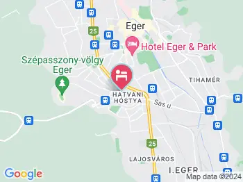 Vénusz Vendégház Eger a térképen