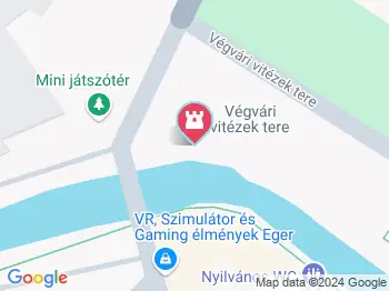 Vicuska és Gergő szobra Eger a térképen