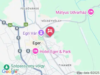 Villa Citadella Wellness Panzió Eger a térképen