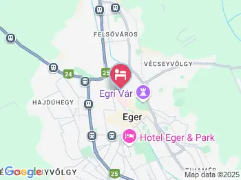 Vincze Vendégház Eger a térképen