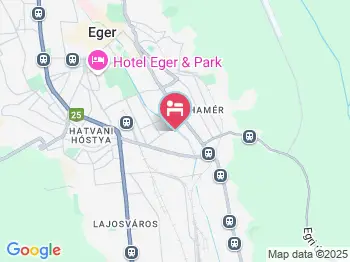 Violetta Vendégház Eger a térképen