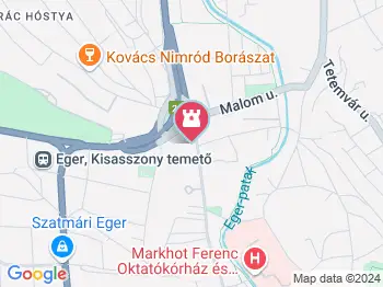 Vitkovics Alkotóház és Művésztelep Eger a térképen