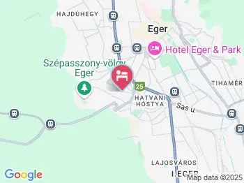 Völgyrelátó Vendégház Eger a térképen