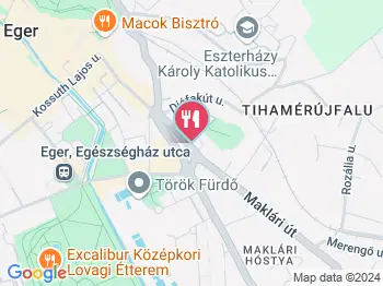 Aqua Villa étterme Eger a térképen
