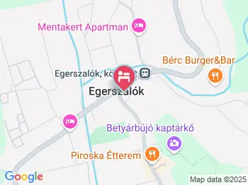 Borozók Vendégháza Egerszalók a térképen