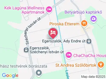 Brigitta Vendégház Egerszalók a térképen