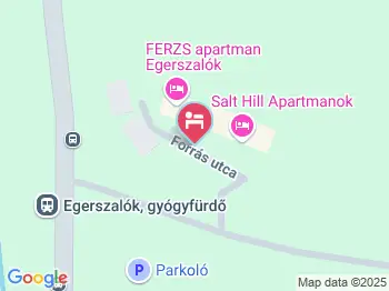 D&A Apartmanház Egerszalók a térképen