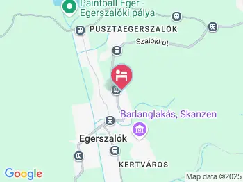 Dombtető Vendégház Egerszalók a térképen