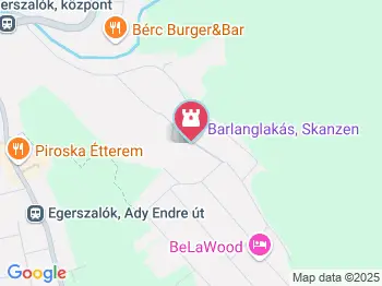 Sáfrány Kert és Egerszalóki Barlanglakások Egerszalók a térképen