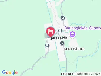 Molnár Vendégház Egerszalók a térképen