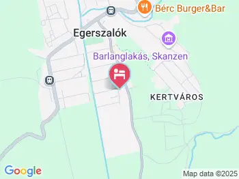 Pacsirta Vendégház Egerszalók a térképen