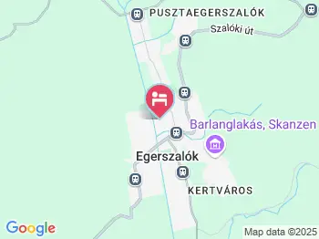 Pipacs Vendégház Egerszalók a térképen