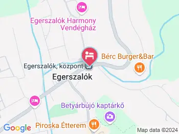 Tündérliget Panzió Egerszalók a térképen