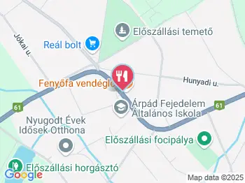 Fenyőfa Vendéglő Előszállás a térképen