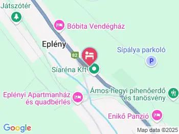 Bakonyi Apartmanház Eplény a térképen