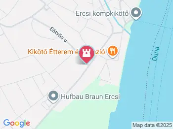 II. Lajos emlékhely Ercsi a térképen