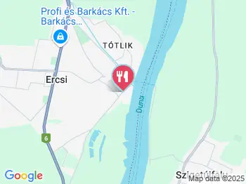 Kikötő Étterem & Panzió Ercsi a térképen