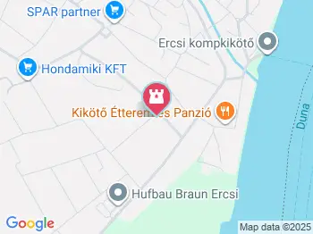 Szapáry-kastély Ercsi a térképen