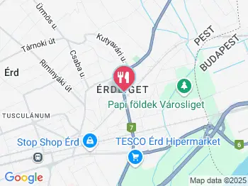 Admirális Étterem Érd a térképen