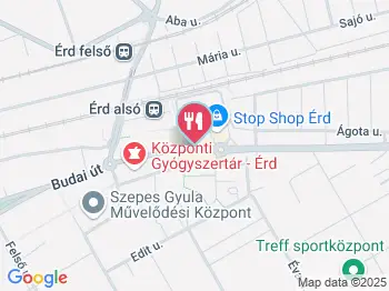 Deniz Török Büfé Érd a térképen