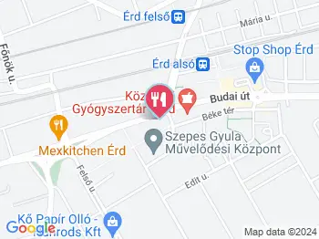 Doki Bisztró Érd a térképen