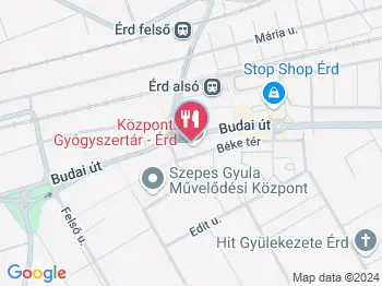 Édenkert Érd a térképen