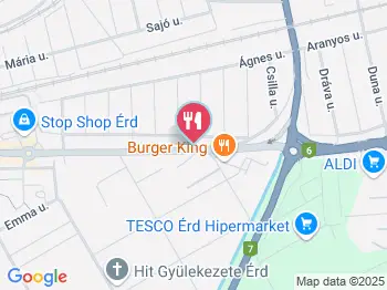 Érd Központi Grillcsirkés Érd a térképen