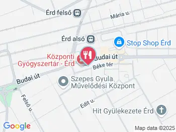 Félegyházi Pékség 66. sz. Mintabolt Érd a térképen