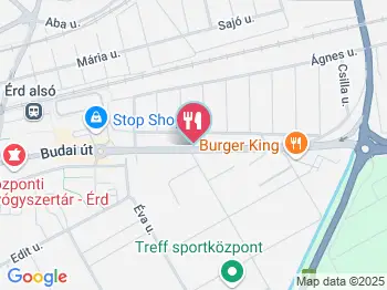 Gasztro Csehó Romkocsma Érd a térképen