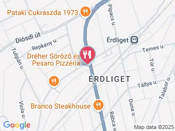 Pesaro Pizzéria Érd a térképen