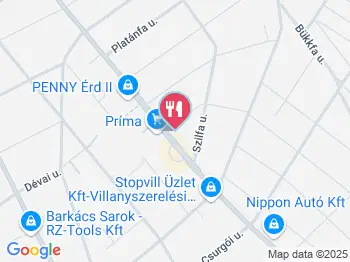 Rétes & Sütiház Érd a térképen