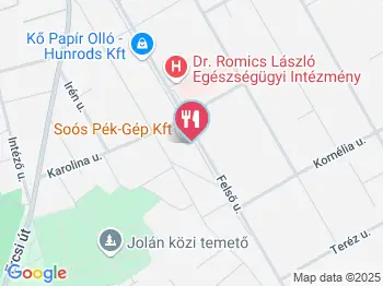 Soós Pékség Érd a térképen