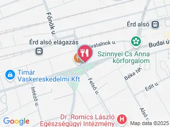 Vándor Söröző Érd a térképen