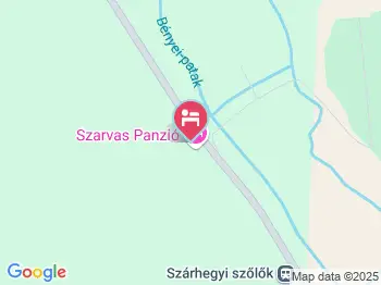 Szarvas Panzió Erdőbénye a térképen