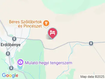 Erdőfénye Kastély Szálló Erdőbénye a térképen