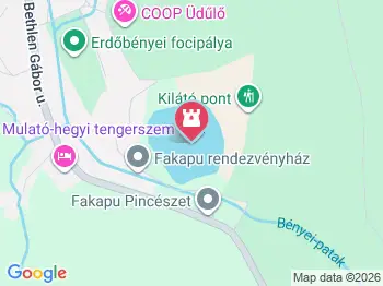 Mulató-hegyi tengerszem Erdőbénye a térképen