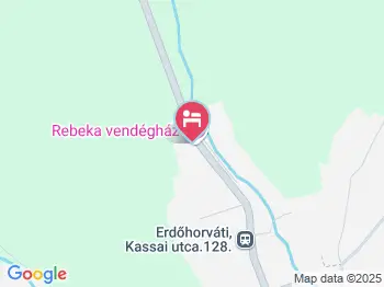Rebeka Vendégház Erdőhorváti a térképen
