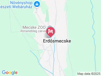 Vadászcsárda Erdősmecske a térképen