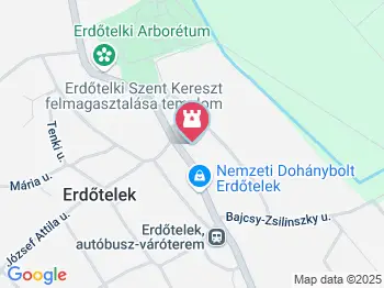 Szent Kereszt Felmagasztalása templom Erdőtelek a térképen