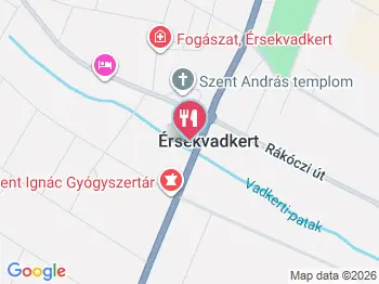Burger Hut Érsekvadkert a térképen